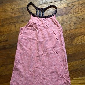 Pink and white old navy dress size L (10/12)